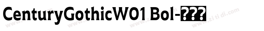 CenturyGothicW01 Bol字体转换